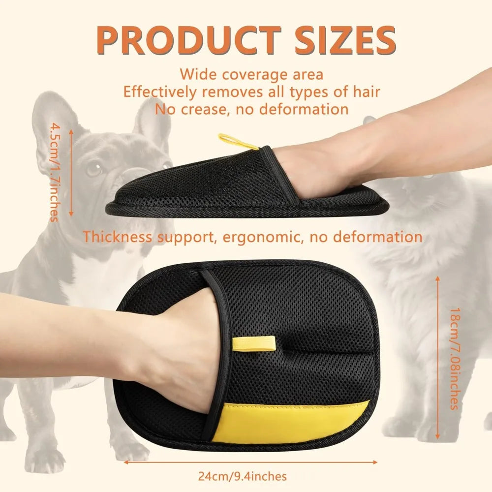 Pet Hair Removal Glove – Reusable & Gentle Grooming Tool