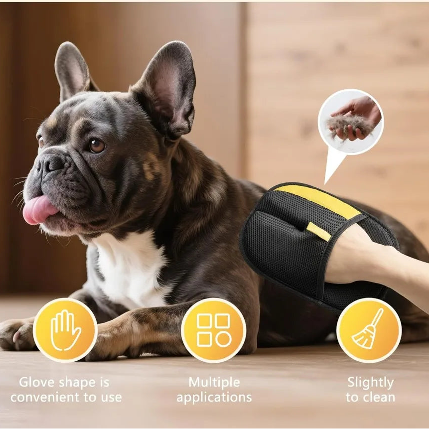 Pet Hair Removal Glove – Reusable & Gentle Grooming Tool
